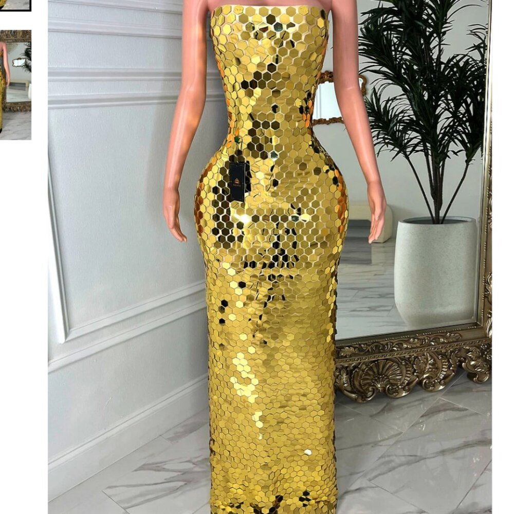 Amekana Anya Mirror Dress NWT Size M